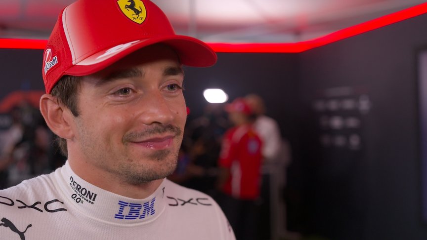 Leclerc left with ‘mixed feelings’ after claiming front row grid slot in Baku