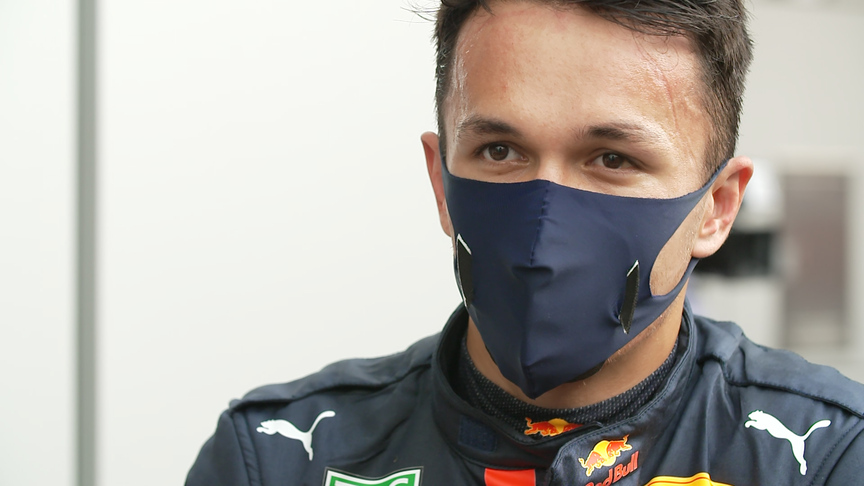 Alexander Albon struggling to stop tyre degradation at Sochi