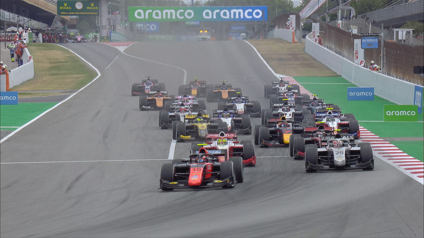 F2 2020 Round 6: Spanish Grand Prix sprint race highlights
