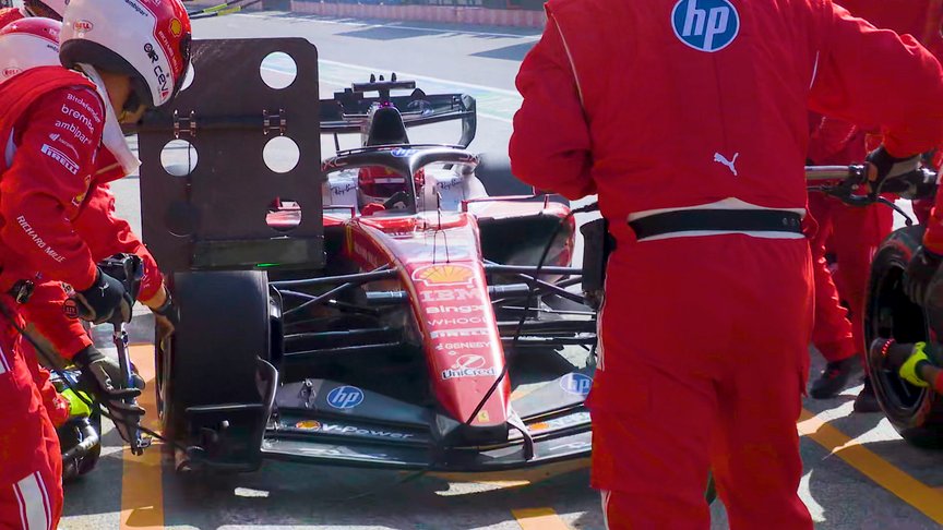 2026 Dutch Grand Prix: Ferrari double stack Hamilton and Leclerc pit stops