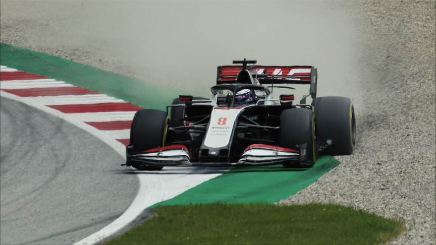 2020 Austrian Grand Prix FP3: Grosjean kicks up gravel
