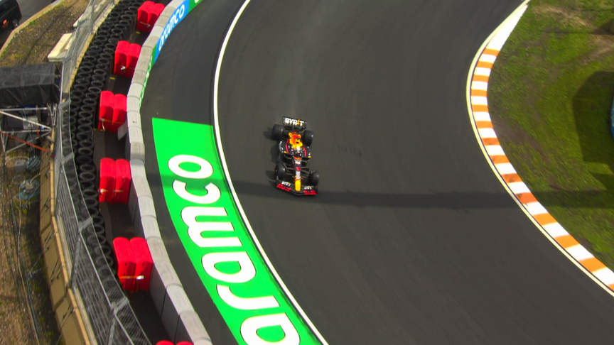 2023 Dutch GP FP3: Verstappen just avoids the barriers after slide at Turn 3