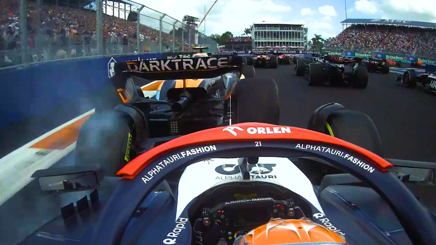 2023 Miami Grand Prix: Best race start onboards