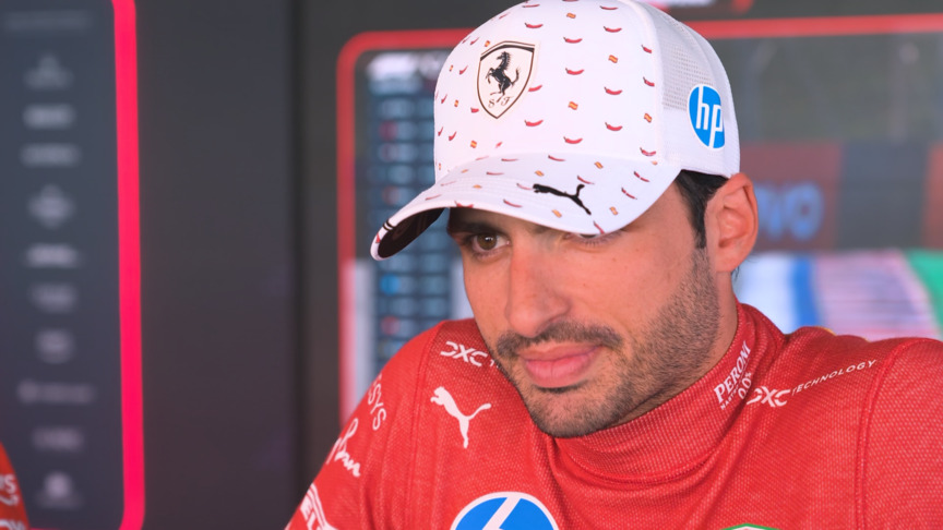 Sainz assesses Ferrari's latest upgrades after going P2 in Friday practice at his home race