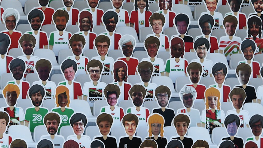 Sebastian Vettel: Putting Ferrari team in grandstands 'a nice thing to do'