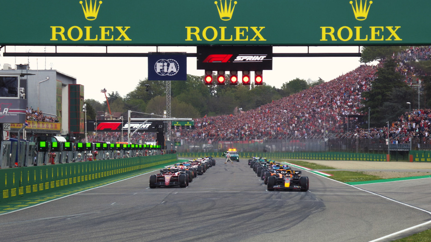 2022 Emilia Romagna GP Sprint: Leclerc snatches lead at Imola start