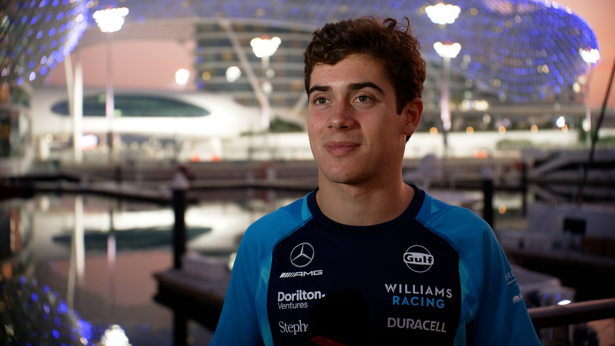Colapinto 'over the moon' after first F1 post-season testing with Williams