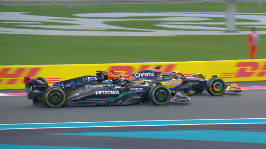 2023 Abu Dhabi Grand Prix: Russell grabs P4 after battle with Piastri