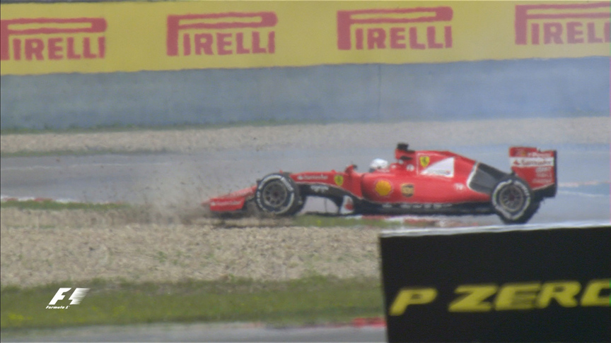 FP2 Breaking News: Vettel's 360 degree spin