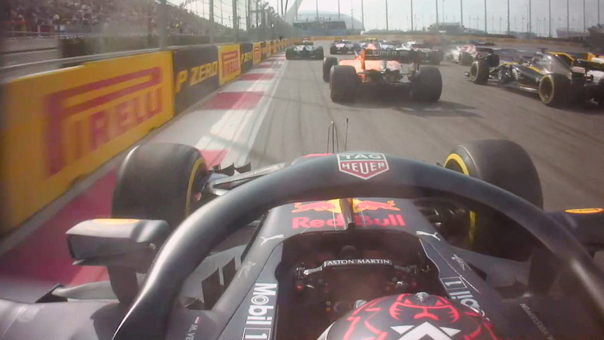 MAXIMUM ATTACK: Verstappen goes from P19 to P9 after stunning Sochi start