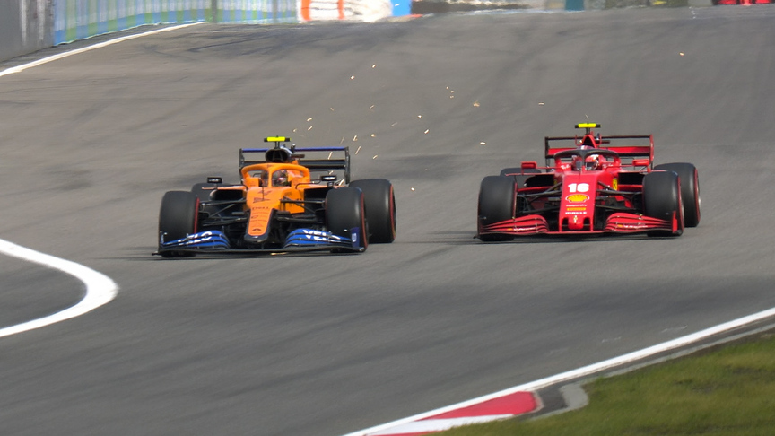 2020 Eifel GP FP3: Leclerc and Norris go wheel-to-wheel