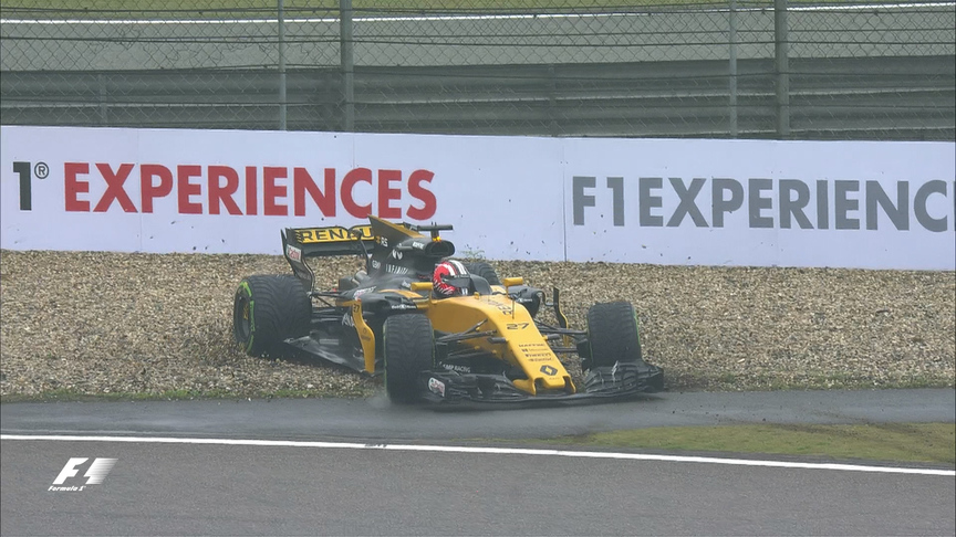 FP1 – Hulkenberg beaches Renault after spin