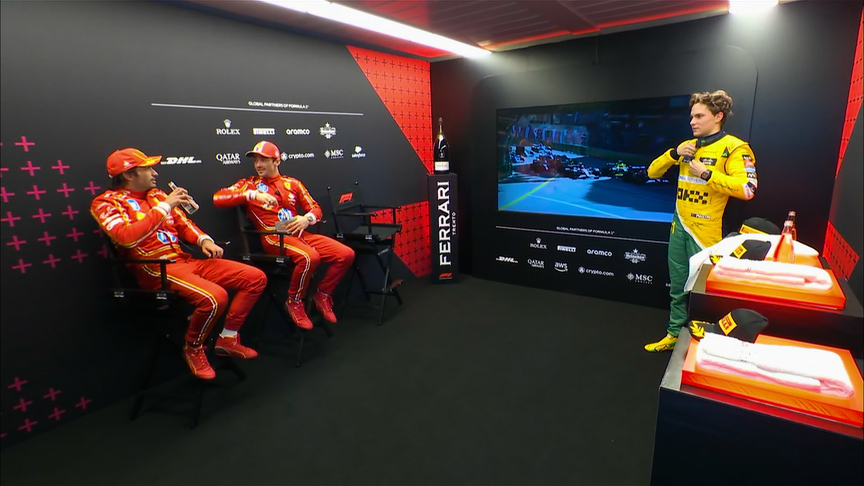 2024 Monaco Grand Prix: Listen in to the chat in the cool-down room from the Leclerc, Piastri and Sainz