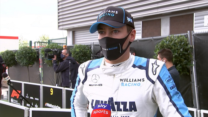 George Russell in 'wrong place at the wrong time' after spectacular Spa DNF