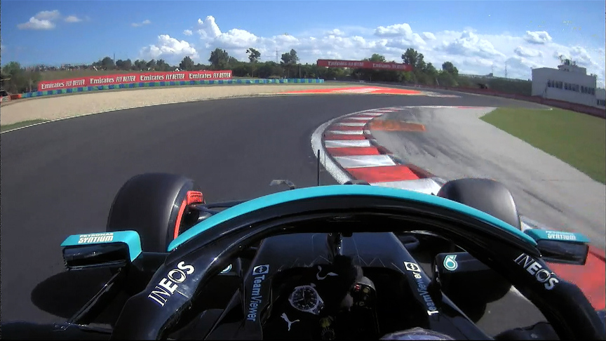 ONBOARD: Lewis Hamilton’s 2021 Pirelli Pole Position Award lap at the Hungarian Grand Prix