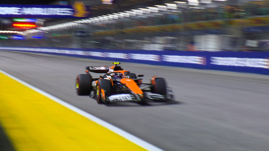2024 Singapore GP Qualifying: Lando Norris crosses the line to seal pole position
