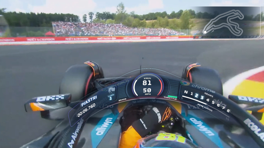 Track View: Onboard with Oscar Piastri around Spa-Francorchamps