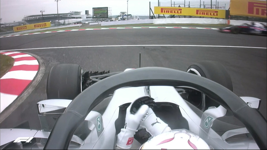 FP1: Slow-speed Gasly forces Hamilton to take avoiding action