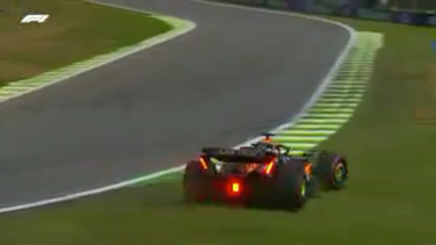 2023 Sao Paulo GP Qualifying: Piastri runs off track at Turn 12 as rain hits Interlagos in Q3