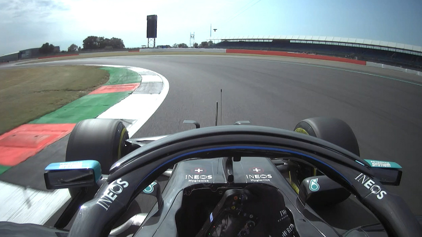 ONBOARD: Valtteri Bottas' 70th Anniversary GP pole position lap at Silverstone