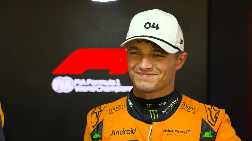 Polesitter Norris 'didn't expect the gap to be so big' back to Verstappen in P2