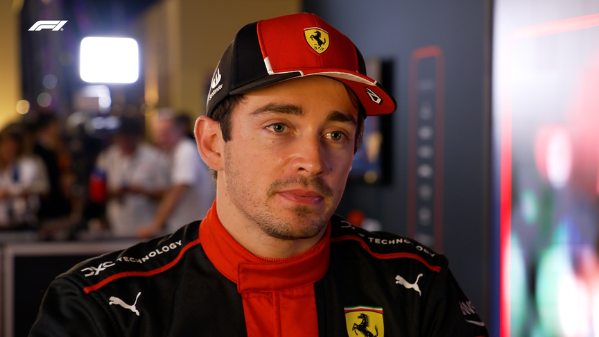 ‘I’m very surprised’ – Leclerc shocked to find himself on the front row for the season finale