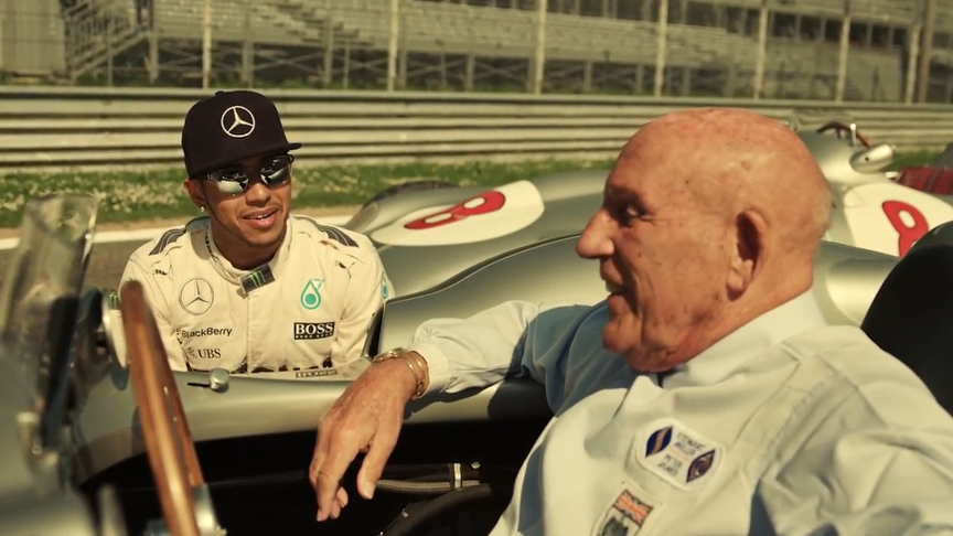 When Lewis Hamilton met Sir Stirling Moss