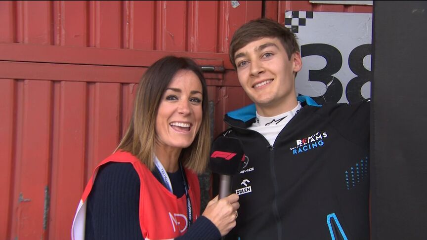 George Russell - 'Pretty surreal' to drive FW42 for first time