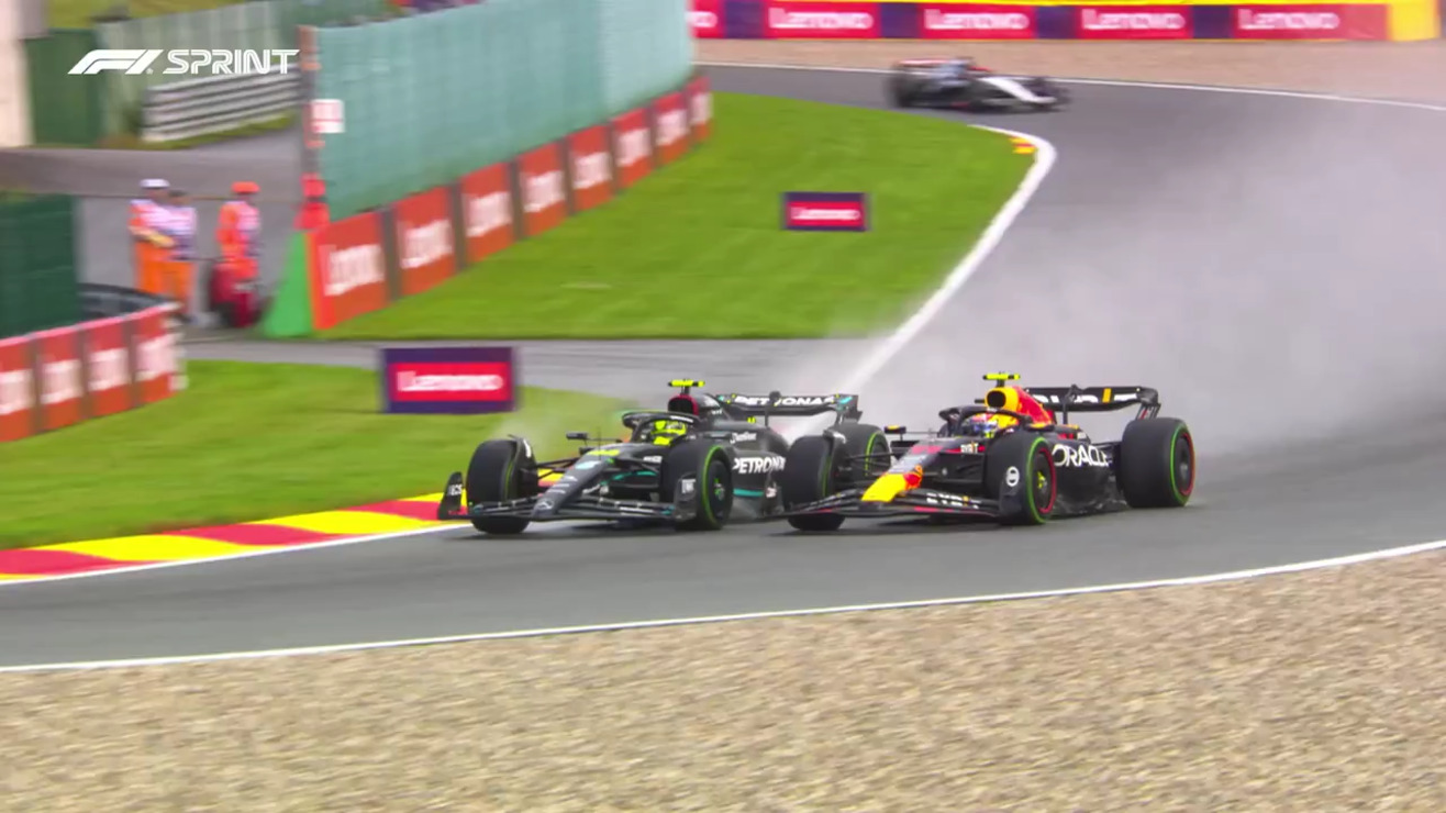 Hamilton and Perez share their views after dramatic Sprint race clash at Spa | Formula 1?