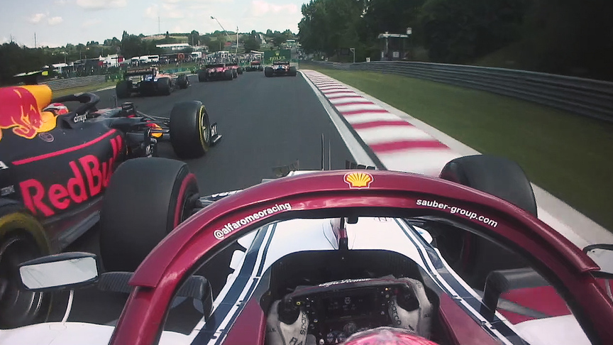 The ultimate hypercut from the start of the Hungarian Grand Prix