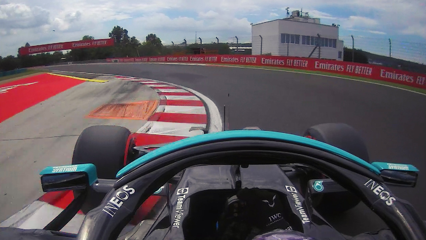 2021 Hungarian GP FP3: Onboard for Lewis Hamilton’s fastest lap