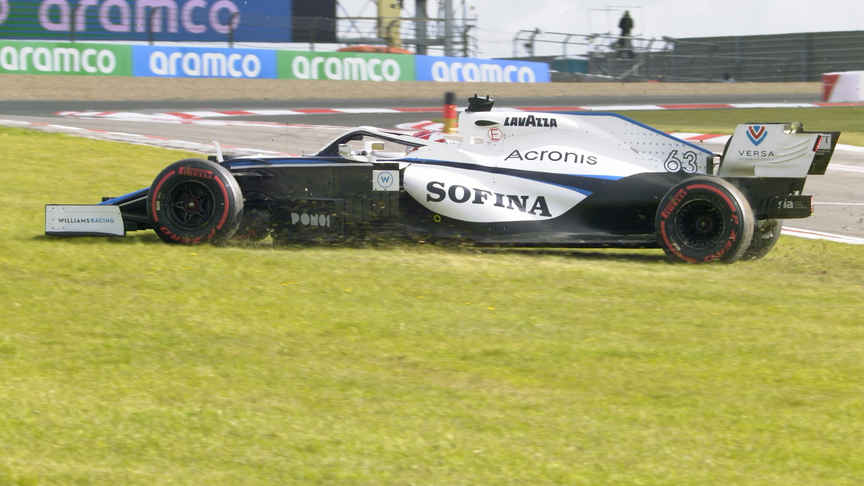 2020 Eifel GP FP3: Russell takes huge slide across Nurburgring grass