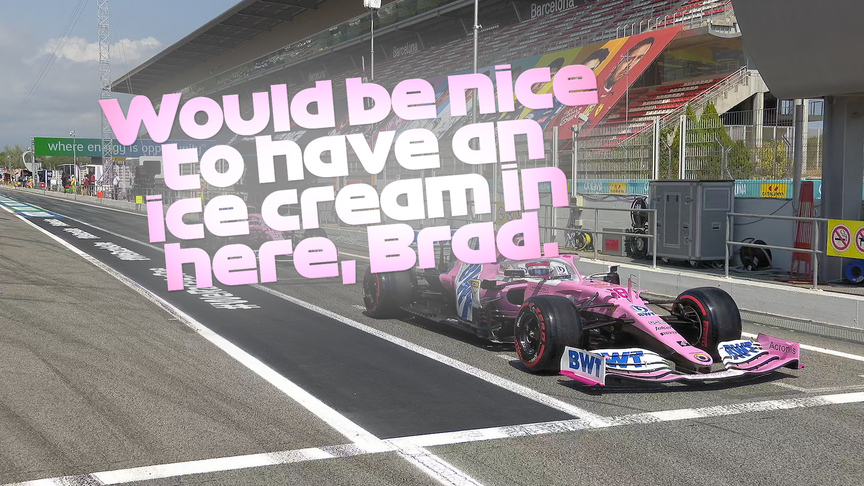 Spanish Grand Prix Qualifying: Stroll orders ice cream in pit lane