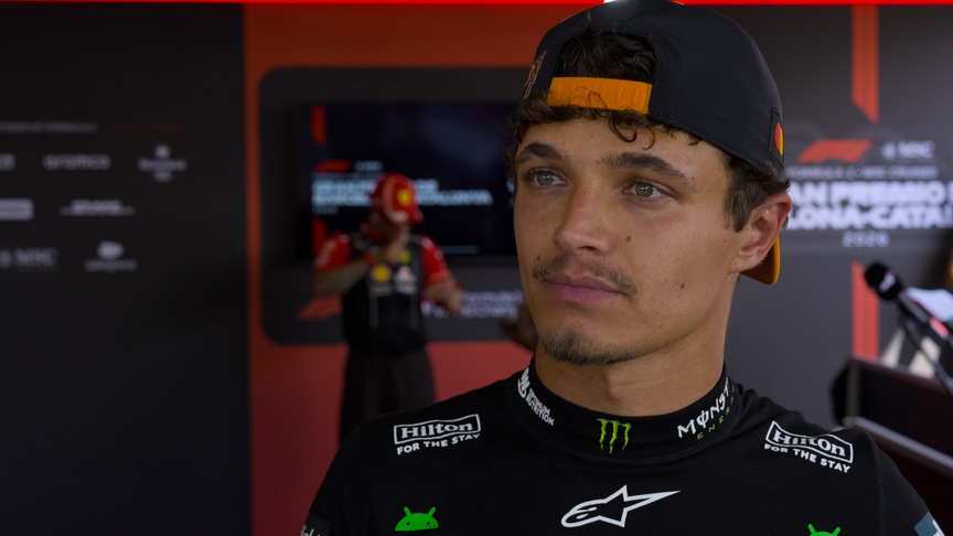 Norris ‘very happy to be back on the podium’ after P3 in Barcelona