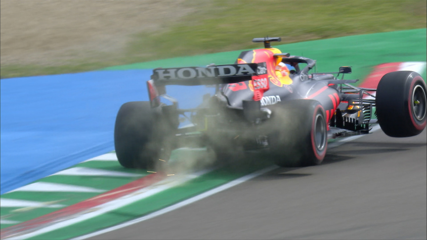 2021 Emilia Romagna GP FP3: Verstappen has a bumpy ride on Imola kerbs