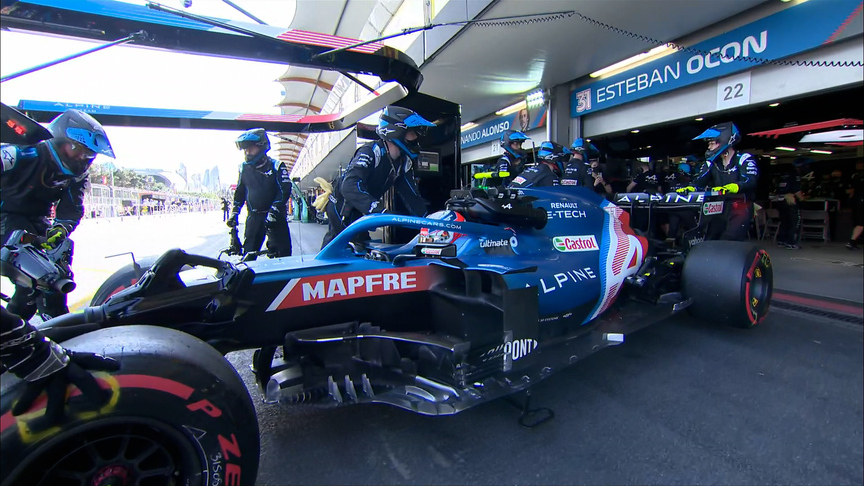 2021 Azerbaijan Grand Prix: Ocon retires after mechanical problem