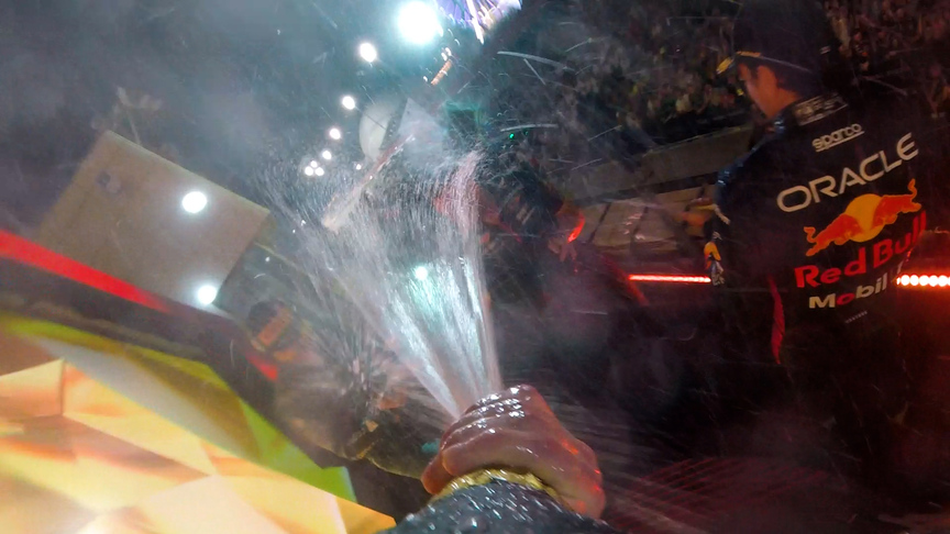 2023 Bahrain Grand Prix: Celebrate Max Verstappen’s victory at the season opener with 'champagne cam'