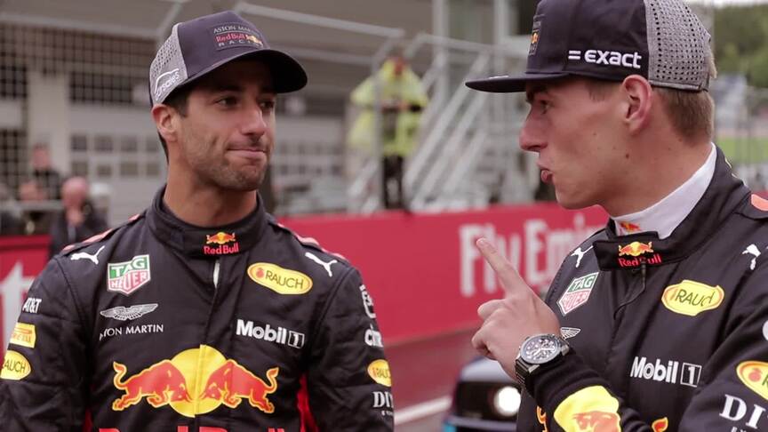 Drift Brothers give Ricciardo and Verstappen a lesson in drifting
