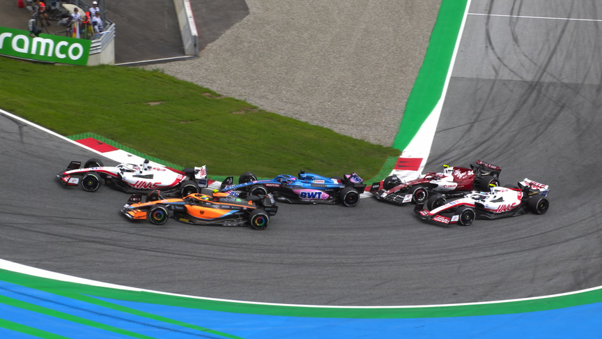 2022 Austrian Grand Prix: Zhou loses out in incredible five car battle with Norris, Alonso, Magnussen and Schumacher