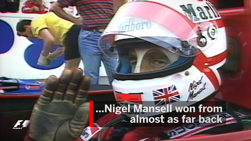 F1 VAULT: Mansell defeats Senna from 12th on the grid