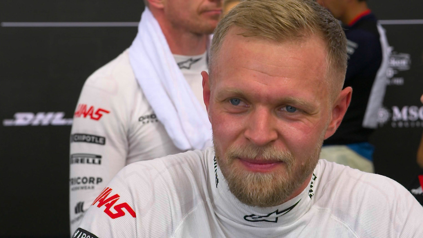 Magnussen beaming after double points finish for Haas puts them ahead of RB