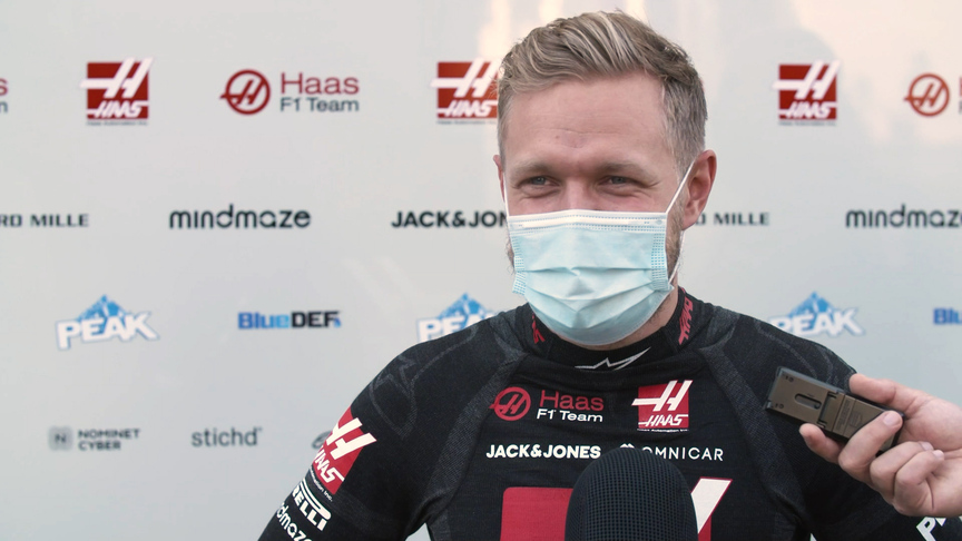 Kevin Magnussen struggling on high-fuel runs at Portimão