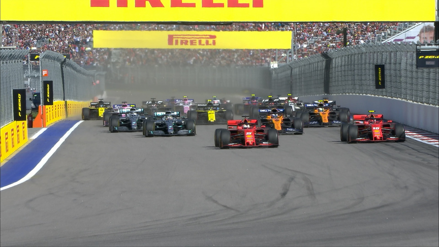 Russian GP: Watch the F1 race start in Sochi