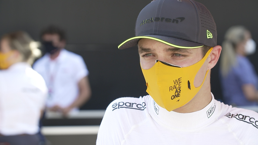 Lando Norris 'happy with P8' on Spanish GP grid