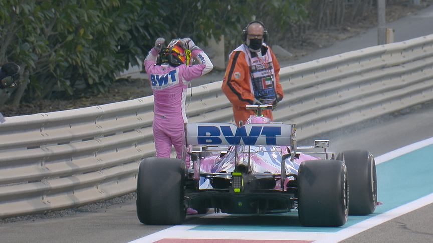 2020 Abu Dhabi Grand Prix: Devastated Pérez forced to retire with mechanical issue