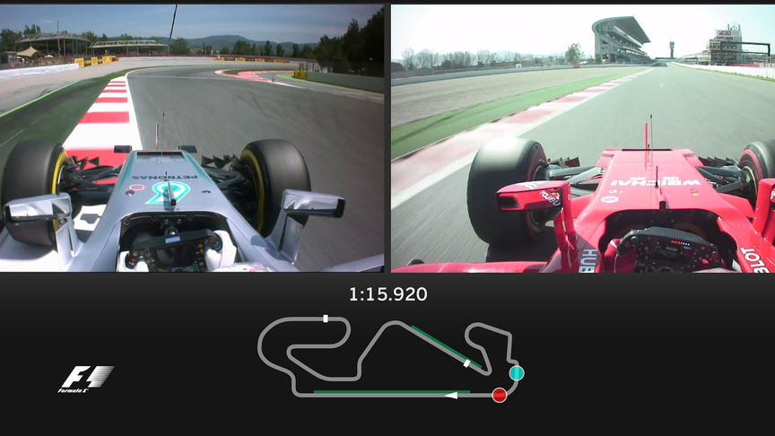 Onboard comparison: 2017 vs 2016 at Barcelona