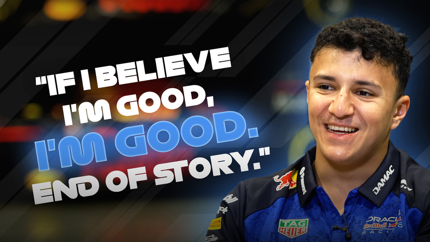 Isack Hadjar talks with Lawrence Barretto on his rise through the Red Bull ranks