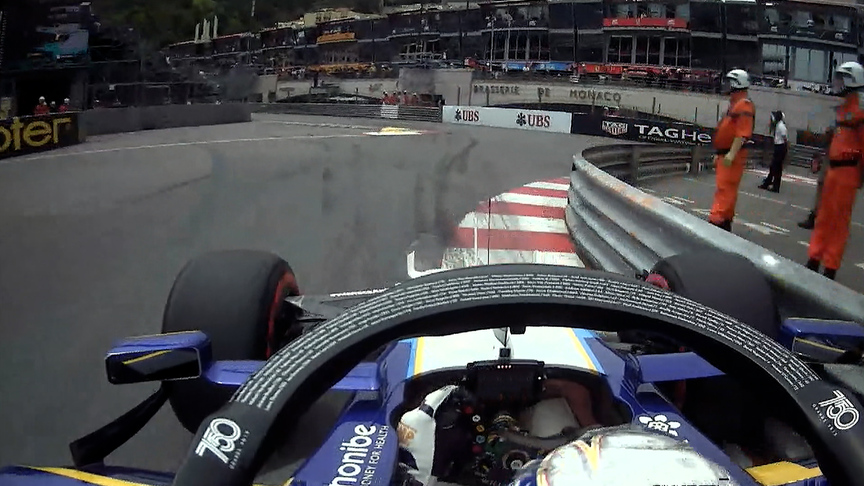 2021 Monaco GP FP3: Latifi crash into wall brings out red flags