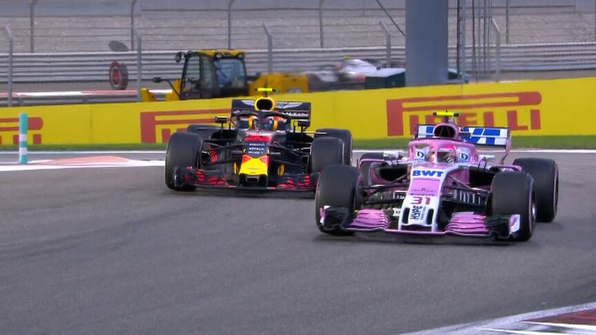 RACE: Verstappen and Ocon renew hostilities in Abu Dhabi