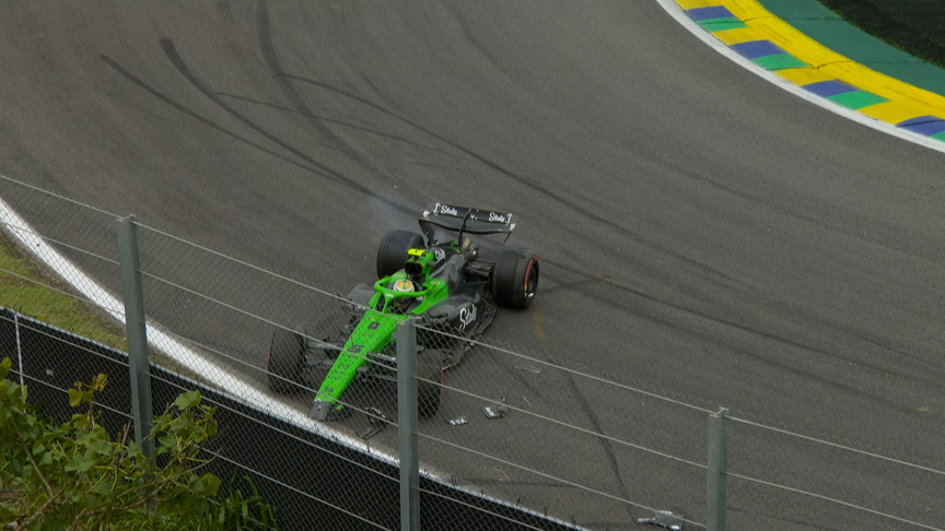 2025 Sao Paulo Grand Prix: Bortoleto crashes out of his home race on Lap 1